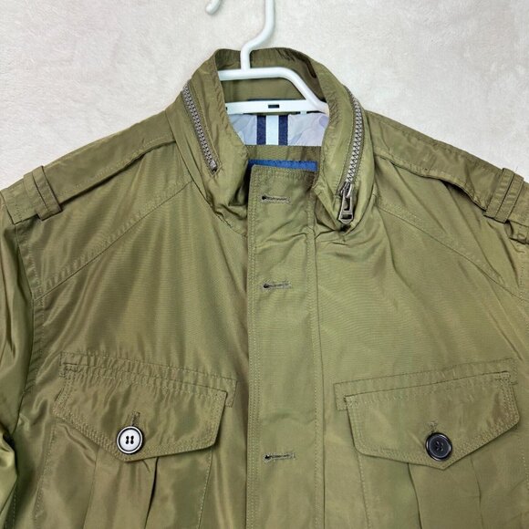 Cole Haan Lightweight Full Zip Parka Jacket Green Field Windbreaker Men's Size S - Picture 4 of 13